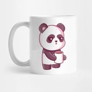 Cute panda drinking coffee Mug